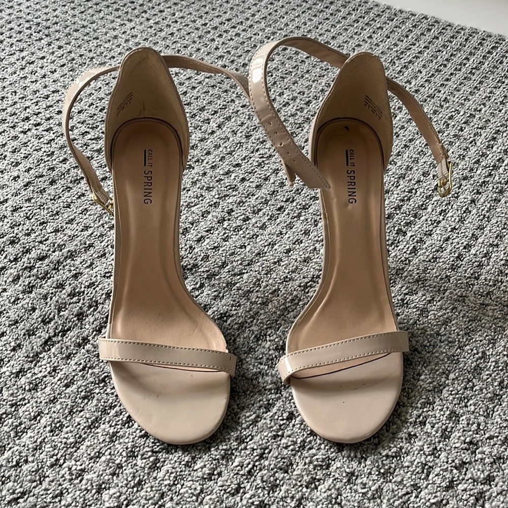 Call it Spring Nude Heels
